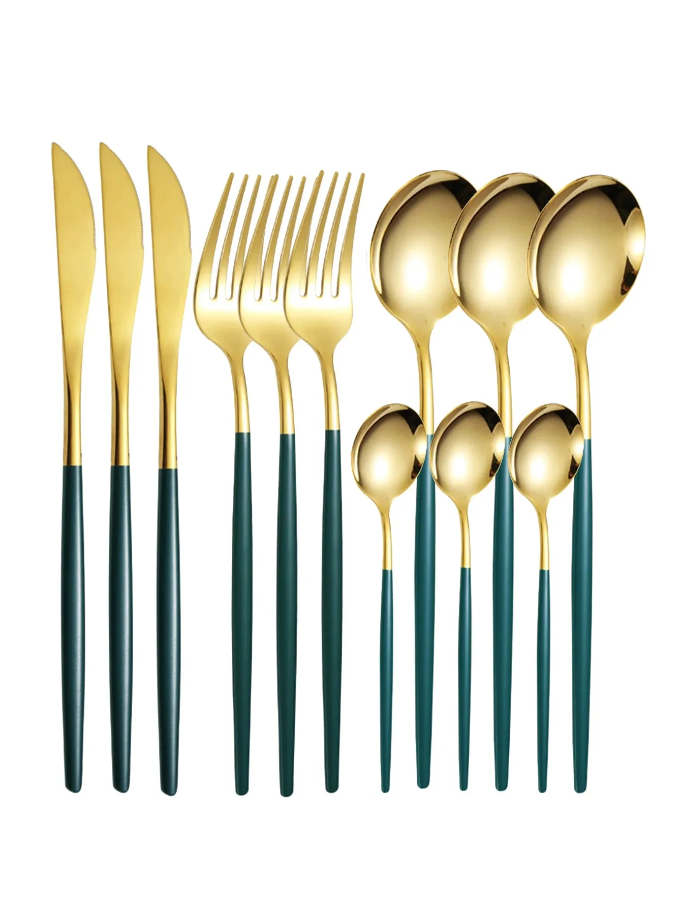 12pc Thin stainless steel cutlery set