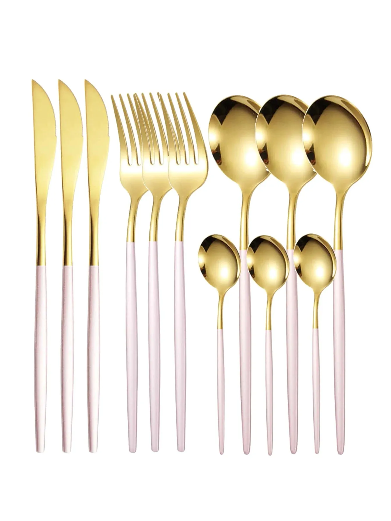 12pc Thin stainless steel cutlery set