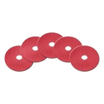 16" Red Floor Scrubbing Pads - Case of 5