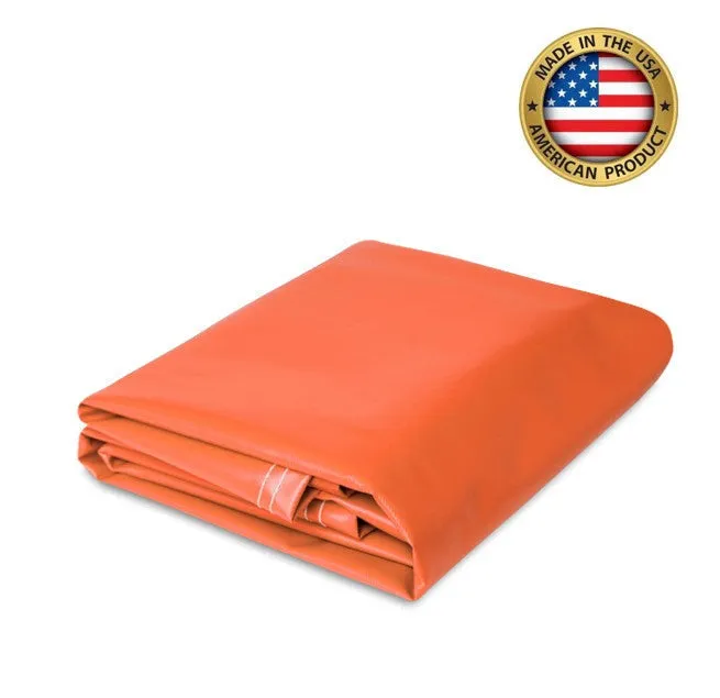 18 oz. Super Vinyl Tarp - Orange - 20' x 20'