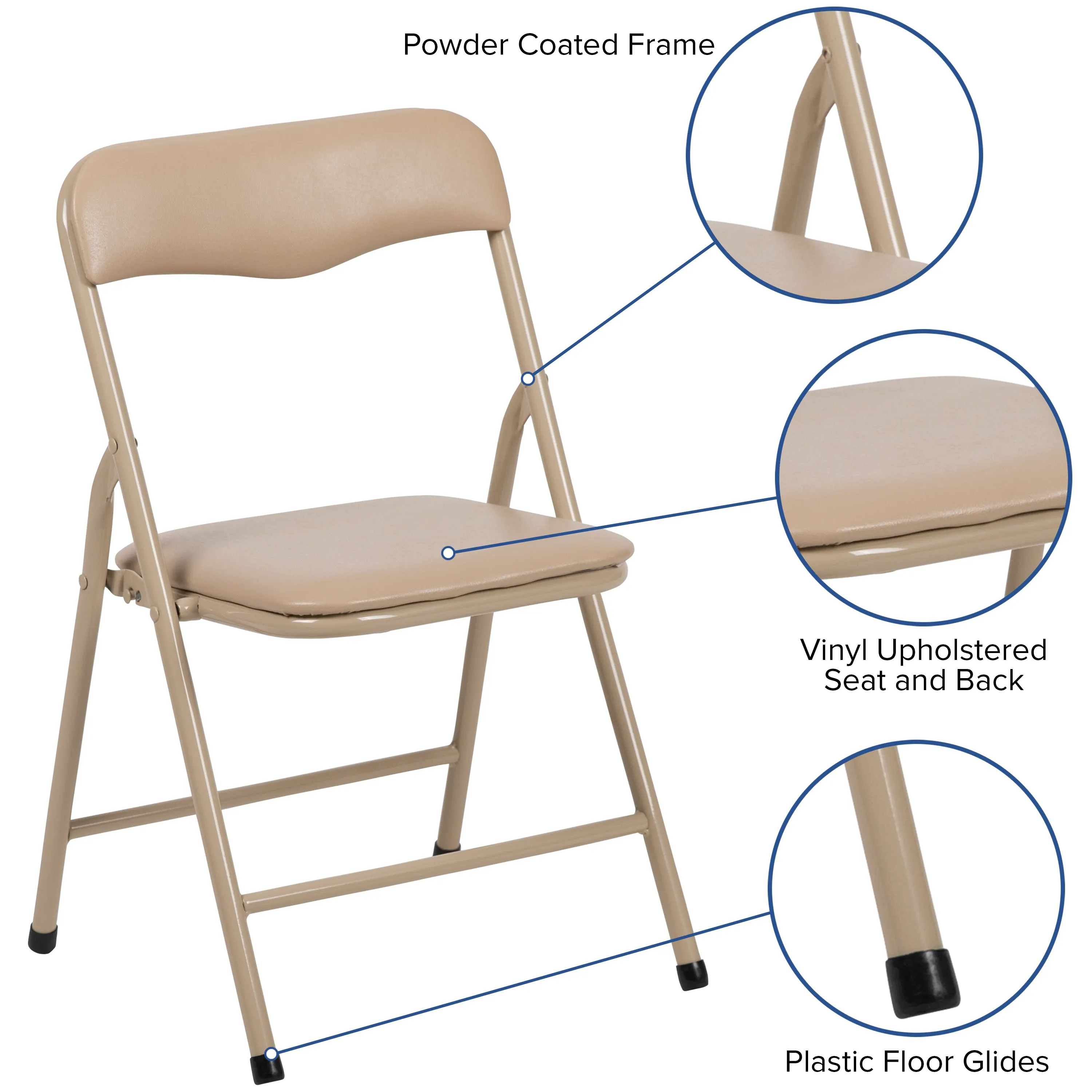 5 PC Kids Folding Table Set JB-9-KID-TN-GG