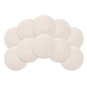 8" White Floor Buffing & Polishing Pads - Case of 10