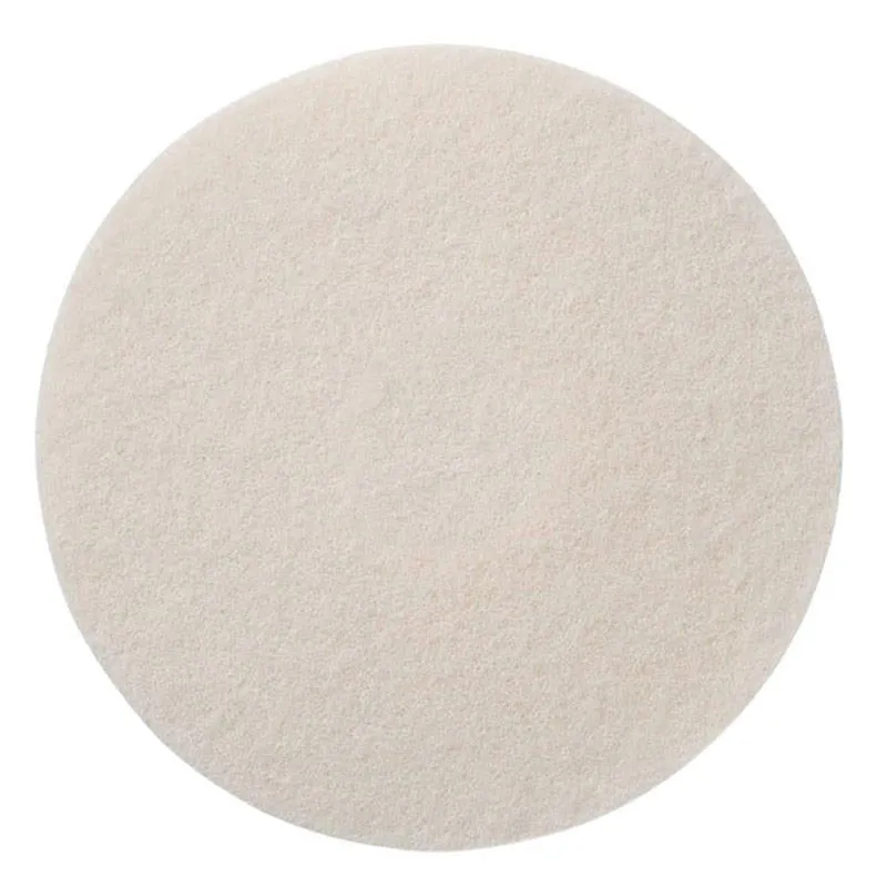 8" White Floor Buffing & Polishing Pads - Case of 10