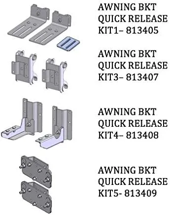 ARB 4X4 | Awning Bracket Quick Release Kit 1, Compatible for All ARB Awning Models (813405)