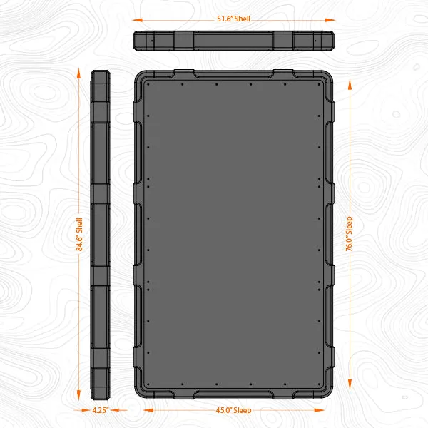 BadAss Rugged Rooftop Tent For Land Rover LR3/LR4 & Discovery 4