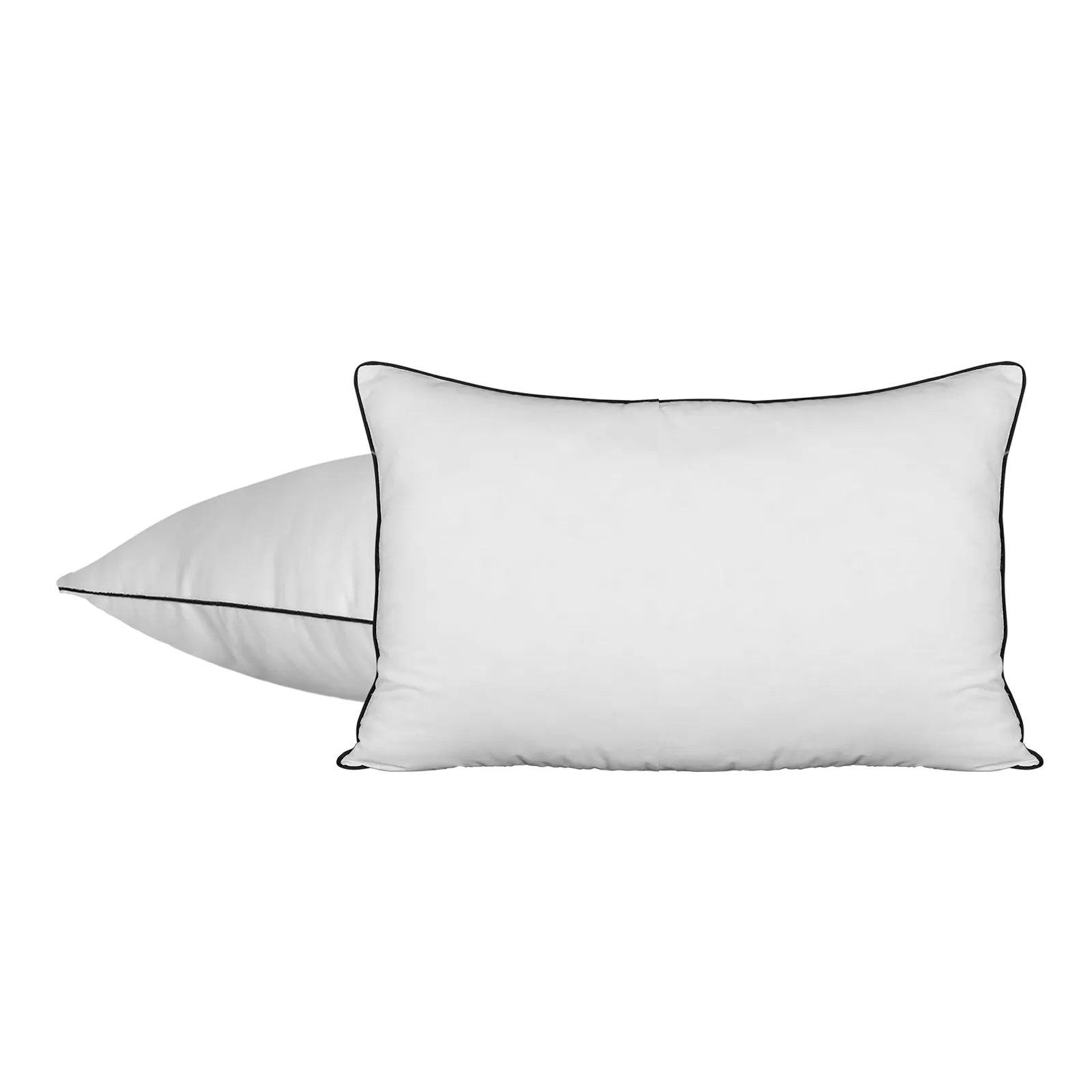 Bedra Pillow Duck Feather Down Standard Pillows Cotton Cover - Twin Pack