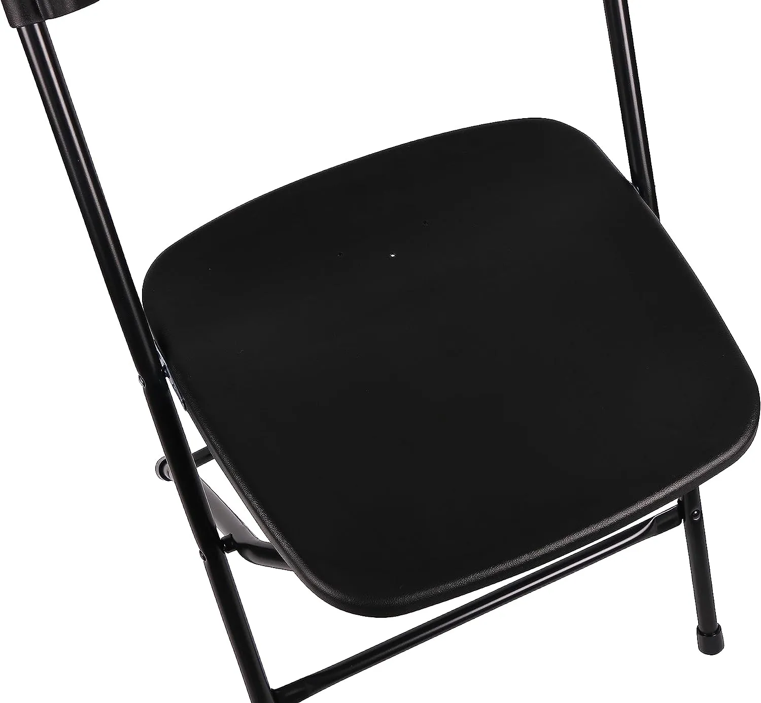 Black Plastic Folding Chair Fan Back- In Store Only