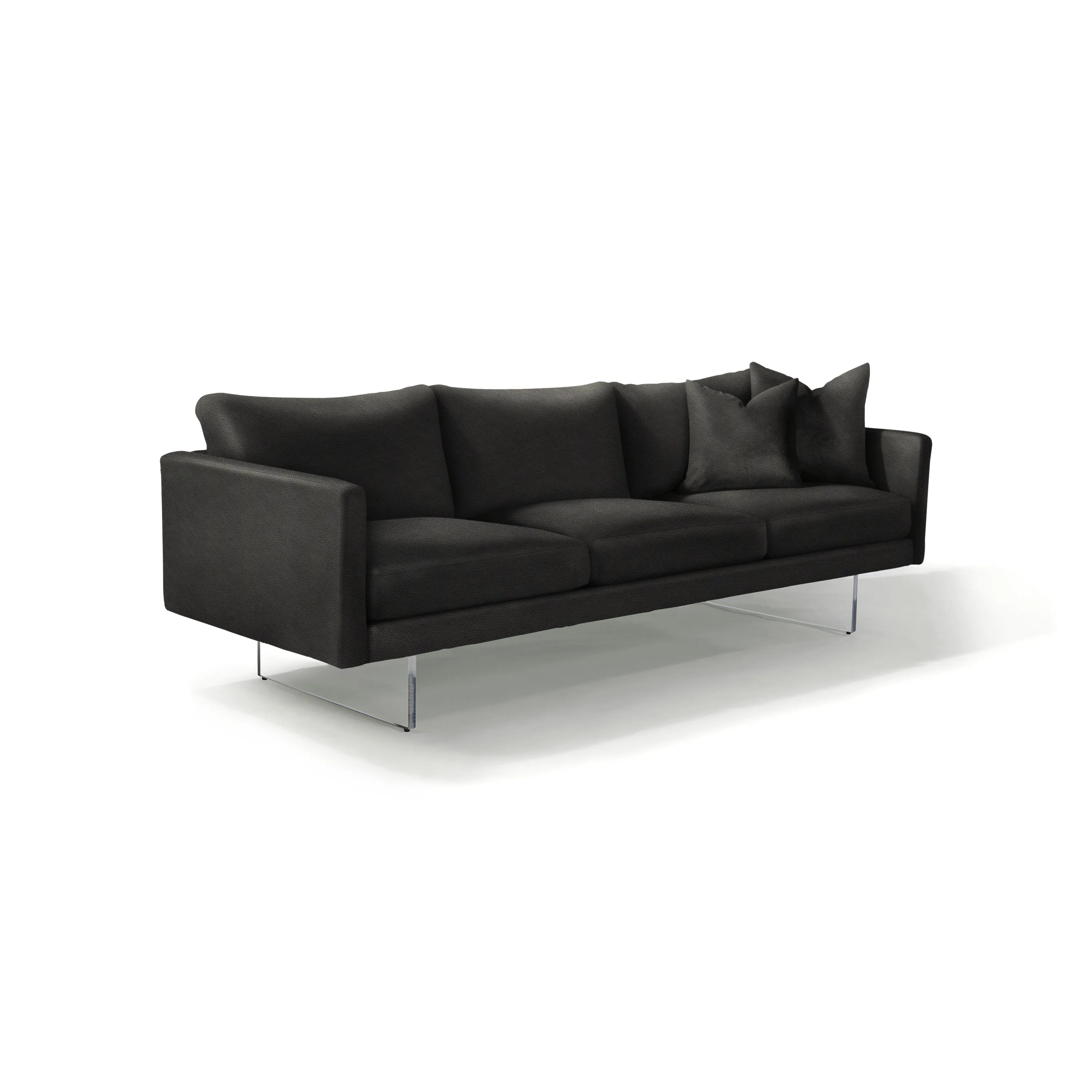 Blade 3-Seater Sofa with Clear Acrylic Base