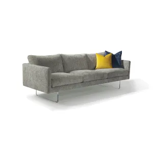 Blade 3-Seater Sofa with Clear Acrylic Base