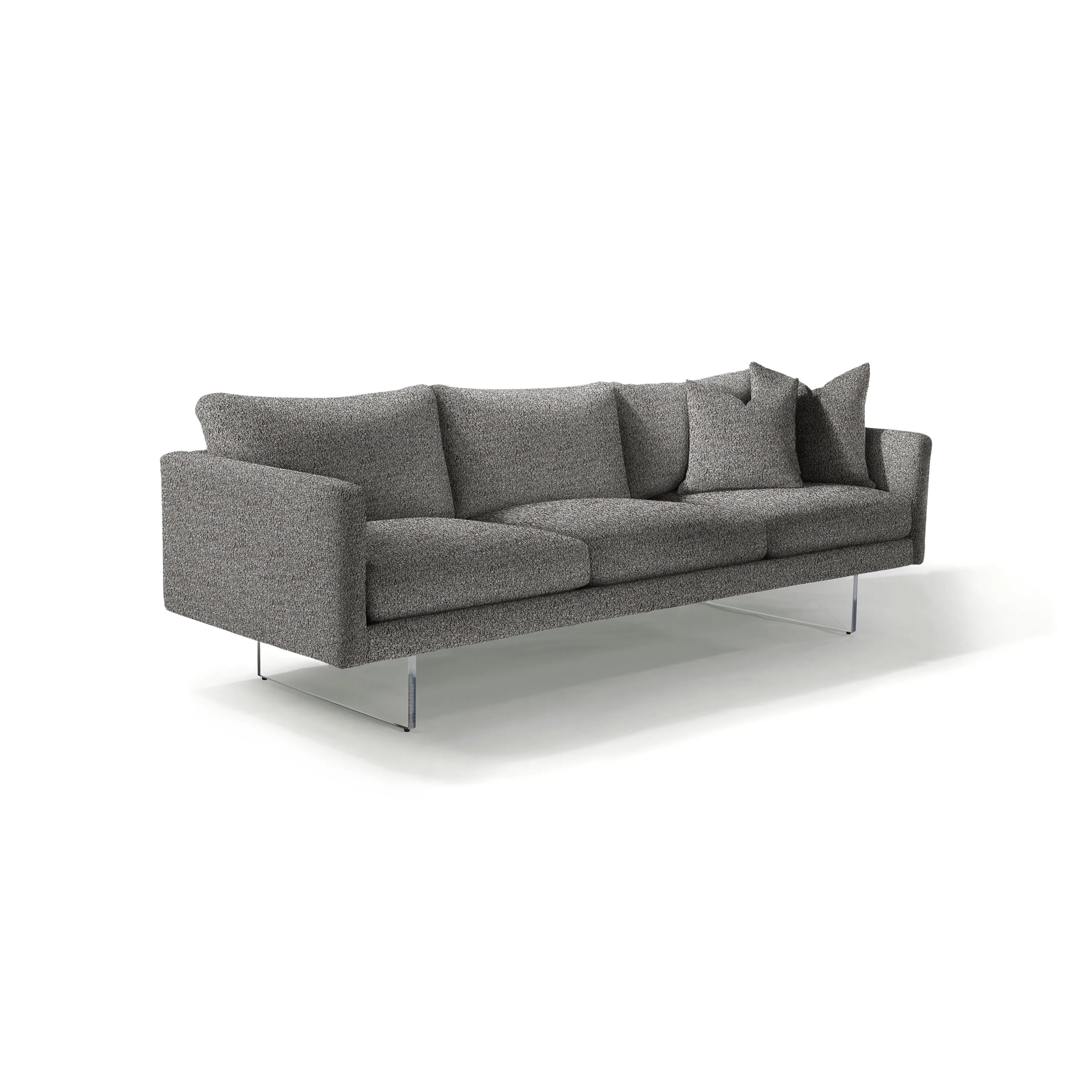 Blade 3-Seater Sofa with Clear Acrylic Base