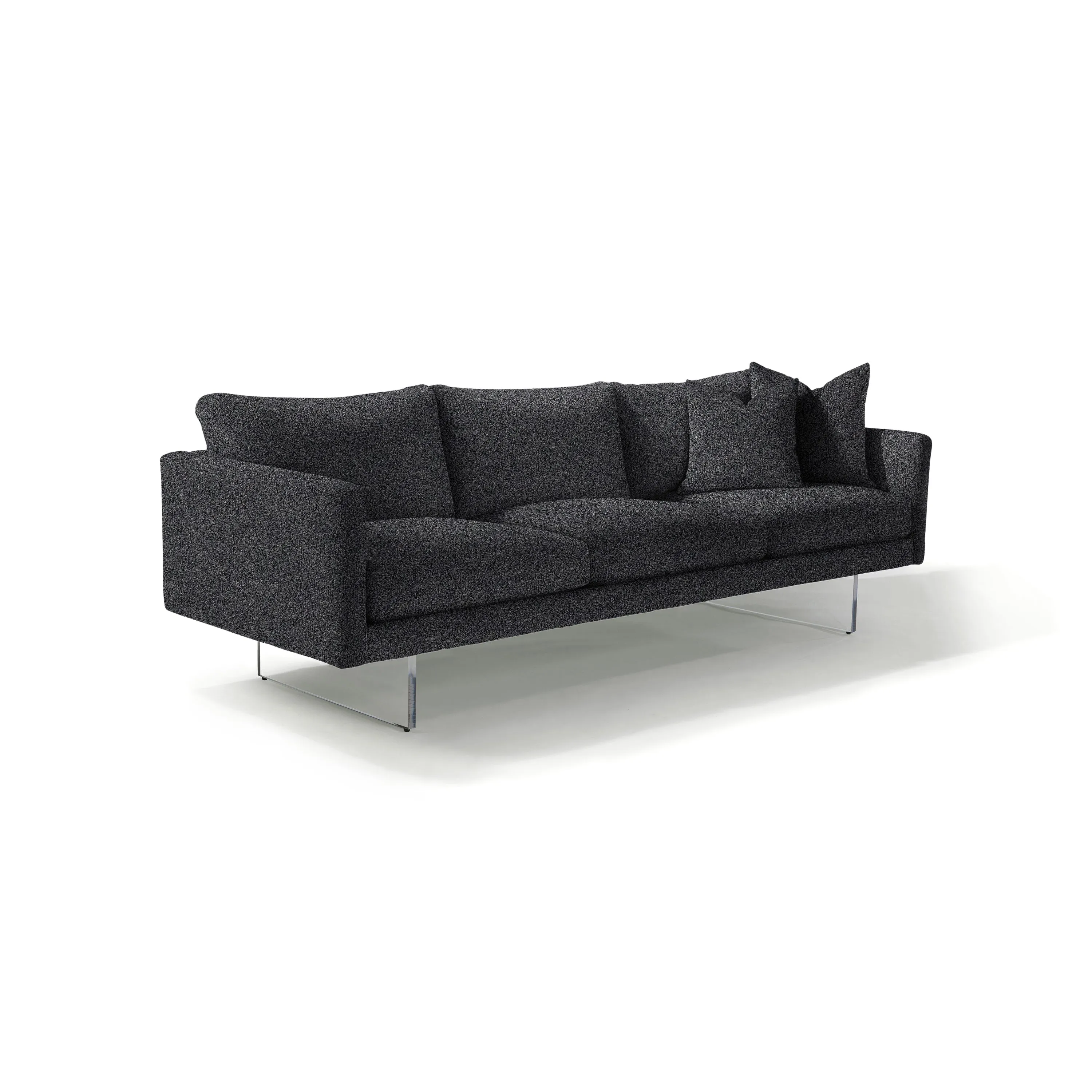 Blade 3-Seater Sofa with Clear Acrylic Base