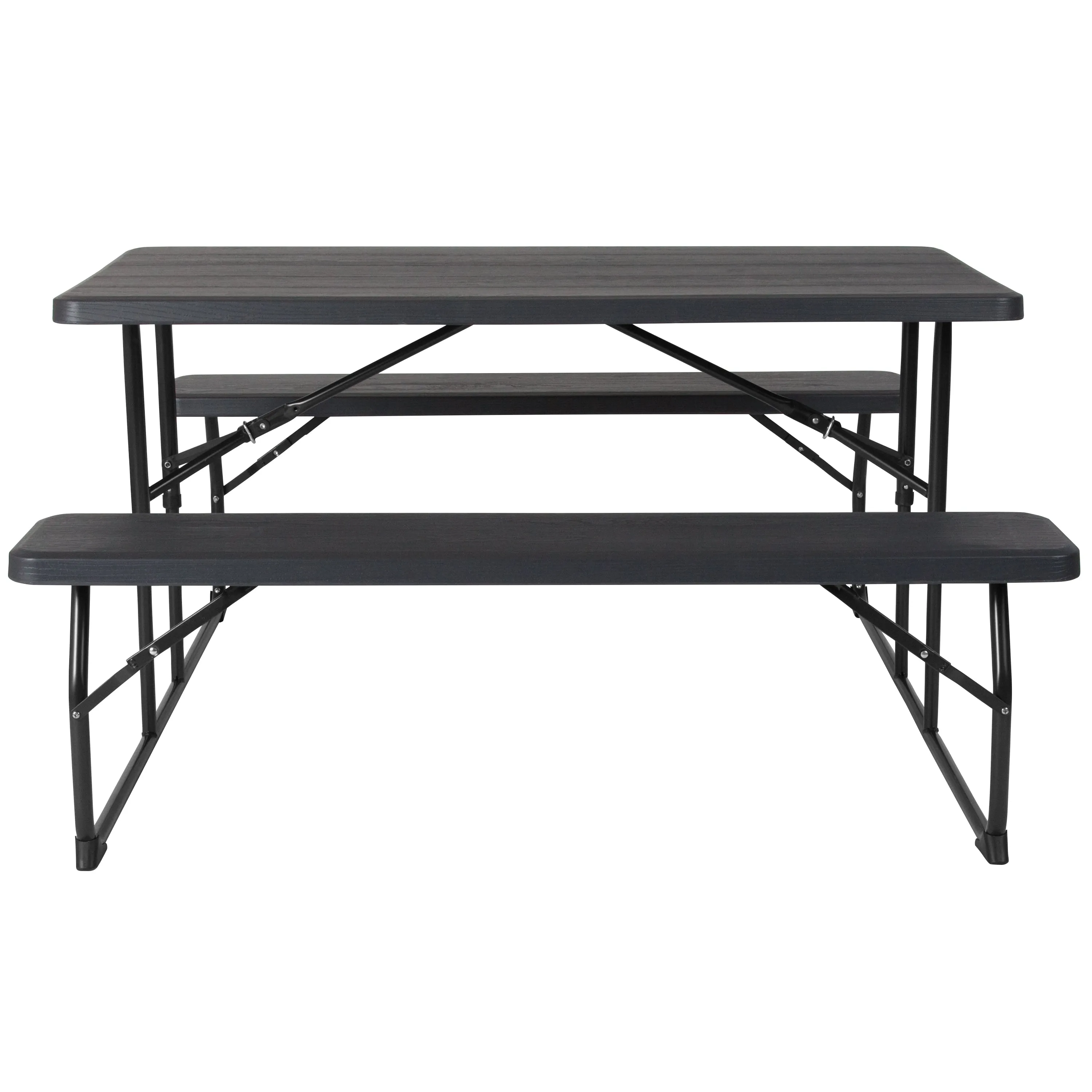 Charcoal Picnic Table/Bench RB-EBB-1470FD-GG