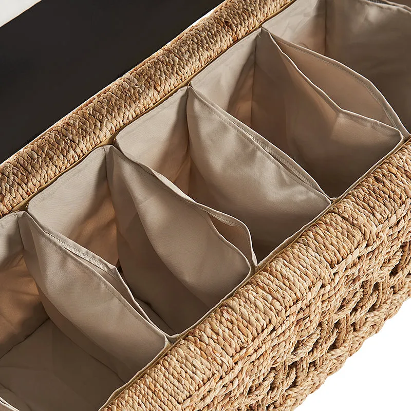 Coastal Charm: Leo Ratten Storage Bench