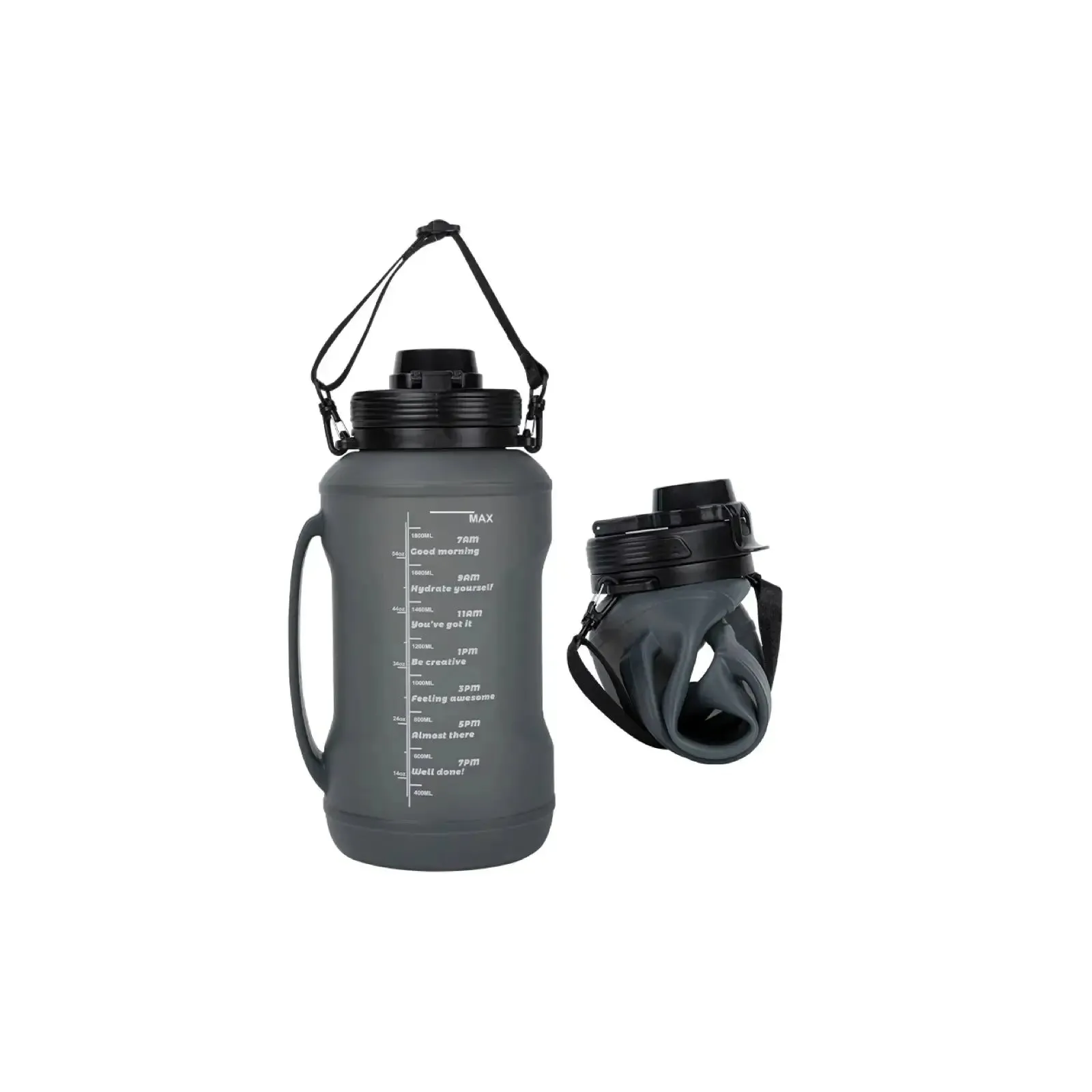 Collapsible Large Capacity Travel Water Bottle 67oz