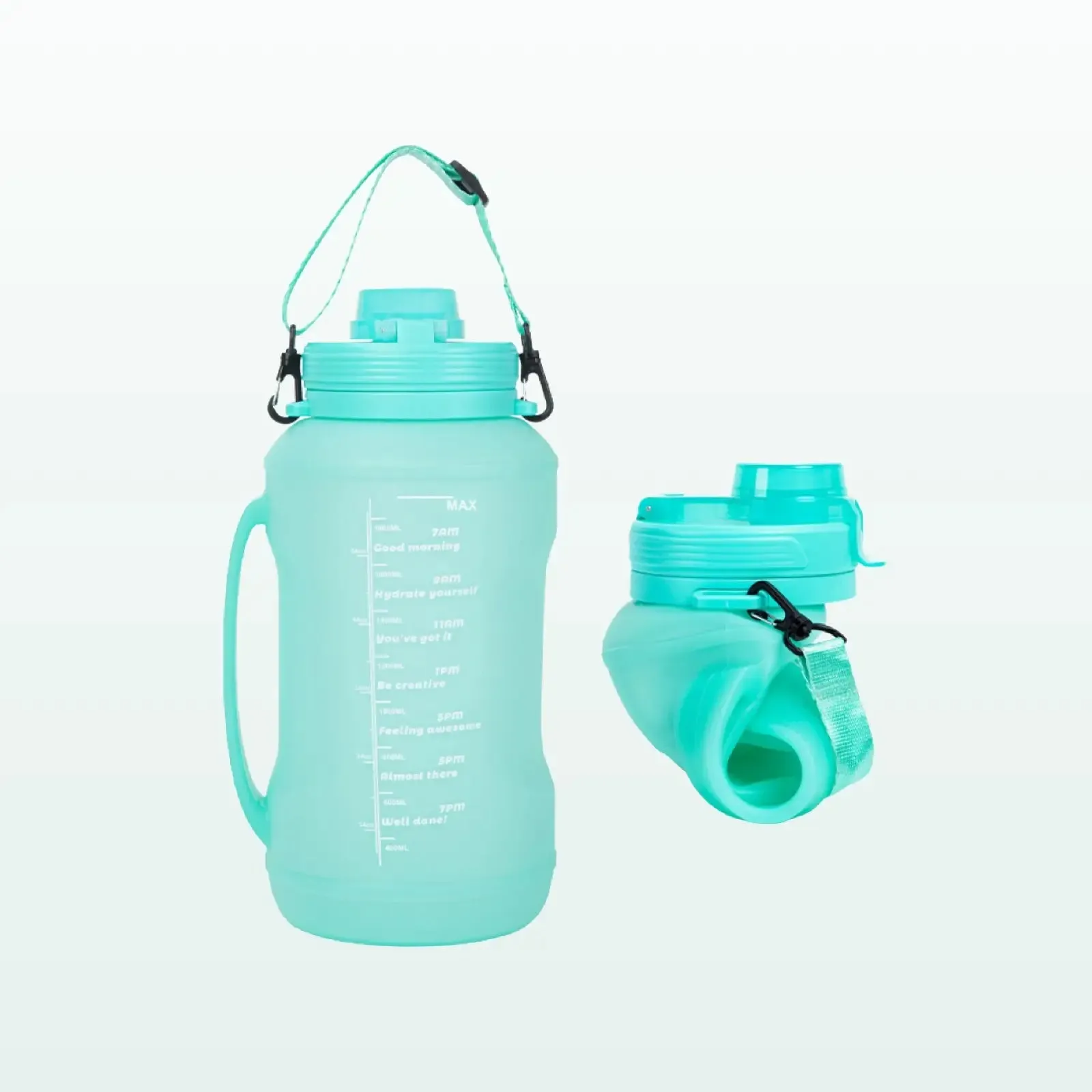 Collapsible Large Capacity Travel Water Bottle 67oz