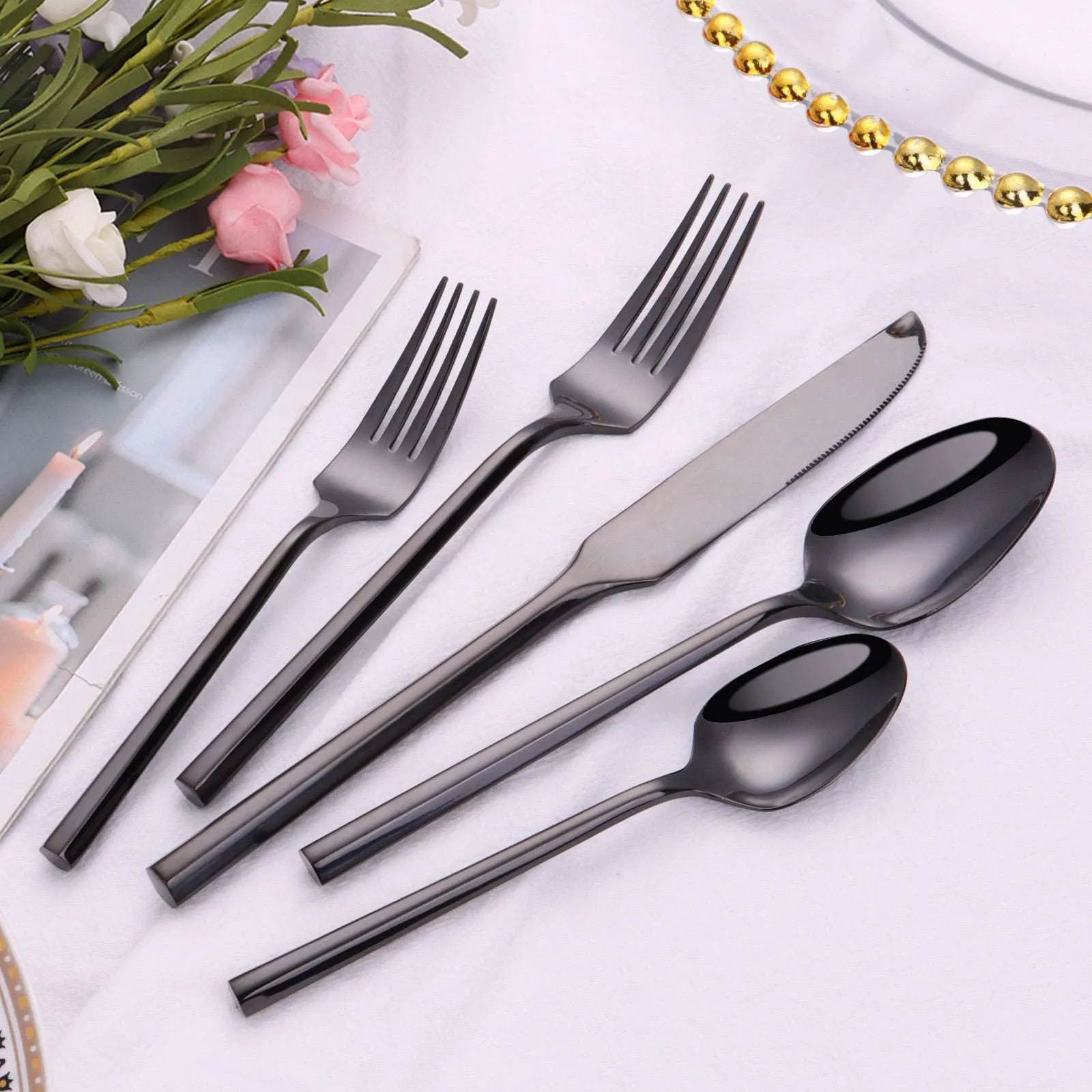 Elegant Stainless Steel Knife, Fork And Spoon Single or Set