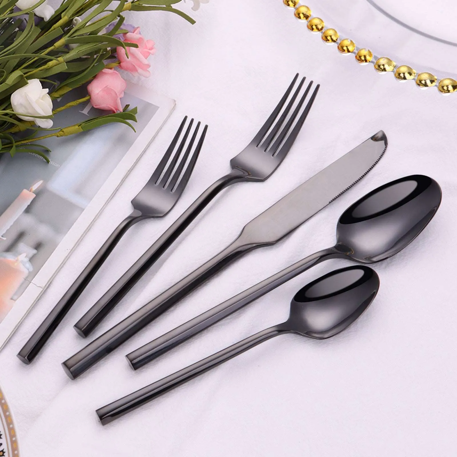 Elegant Stainless Steel Knife, Fork And Spoon Single or Set