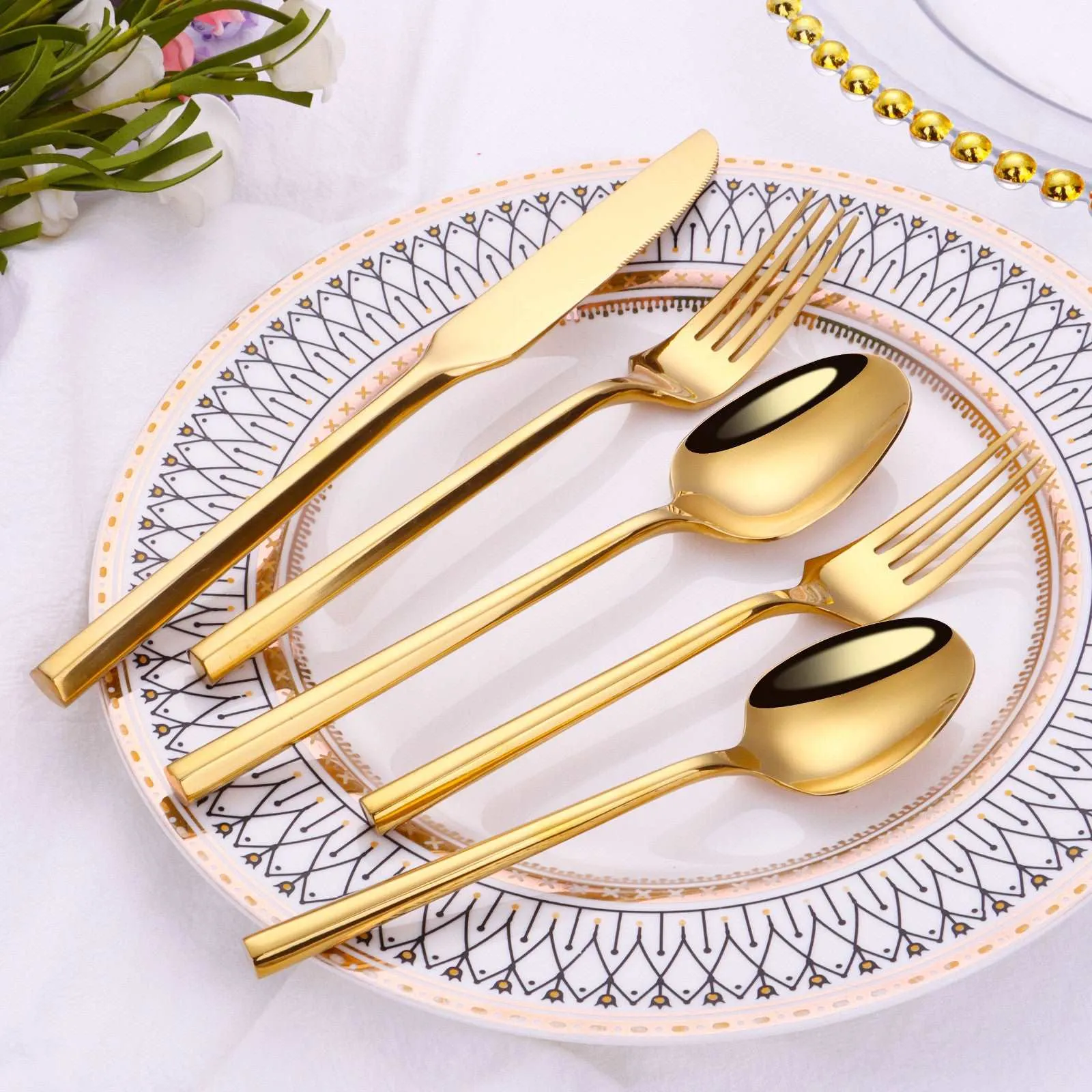 Elegant Stainless Steel Knife, Fork And Spoon Single or Set