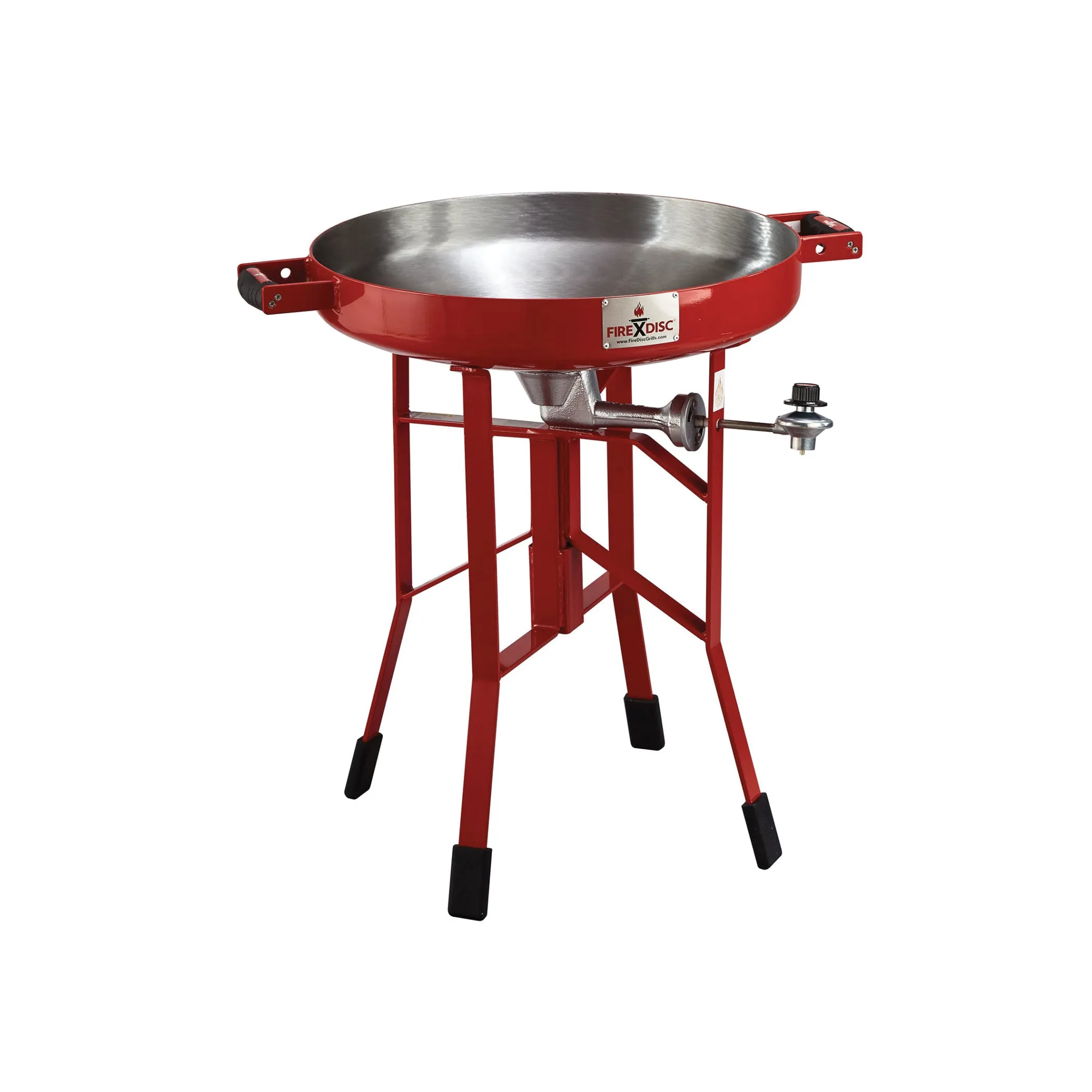 FIREDISC TCGFDM22HRR Cooker, Propane, Carbon Steel, Red, 24" Short Deep