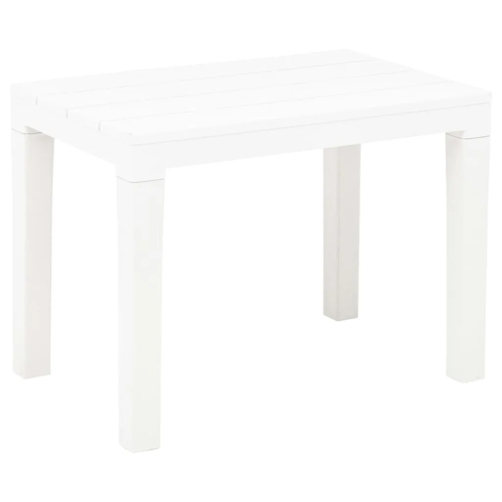 Garden Benches 2 pcs White Plastic