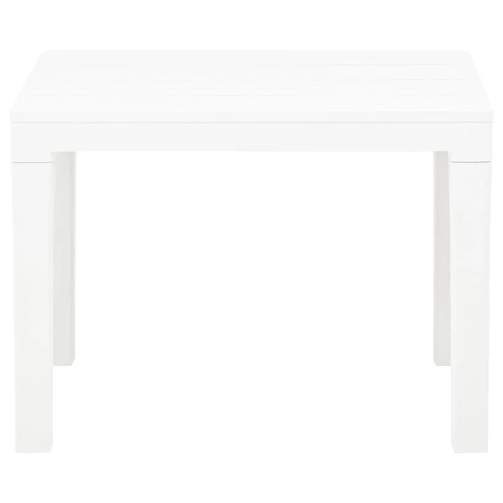 Garden Benches 2 pcs White Plastic