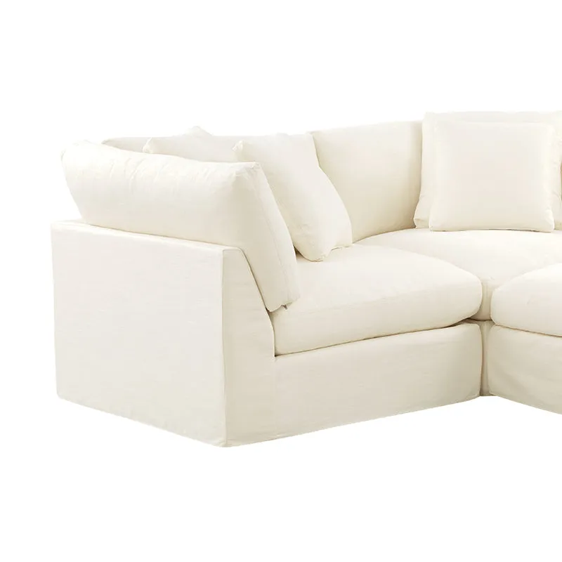 Get Together™ 3-Piece Modular Sectional, Large, Cream Linen