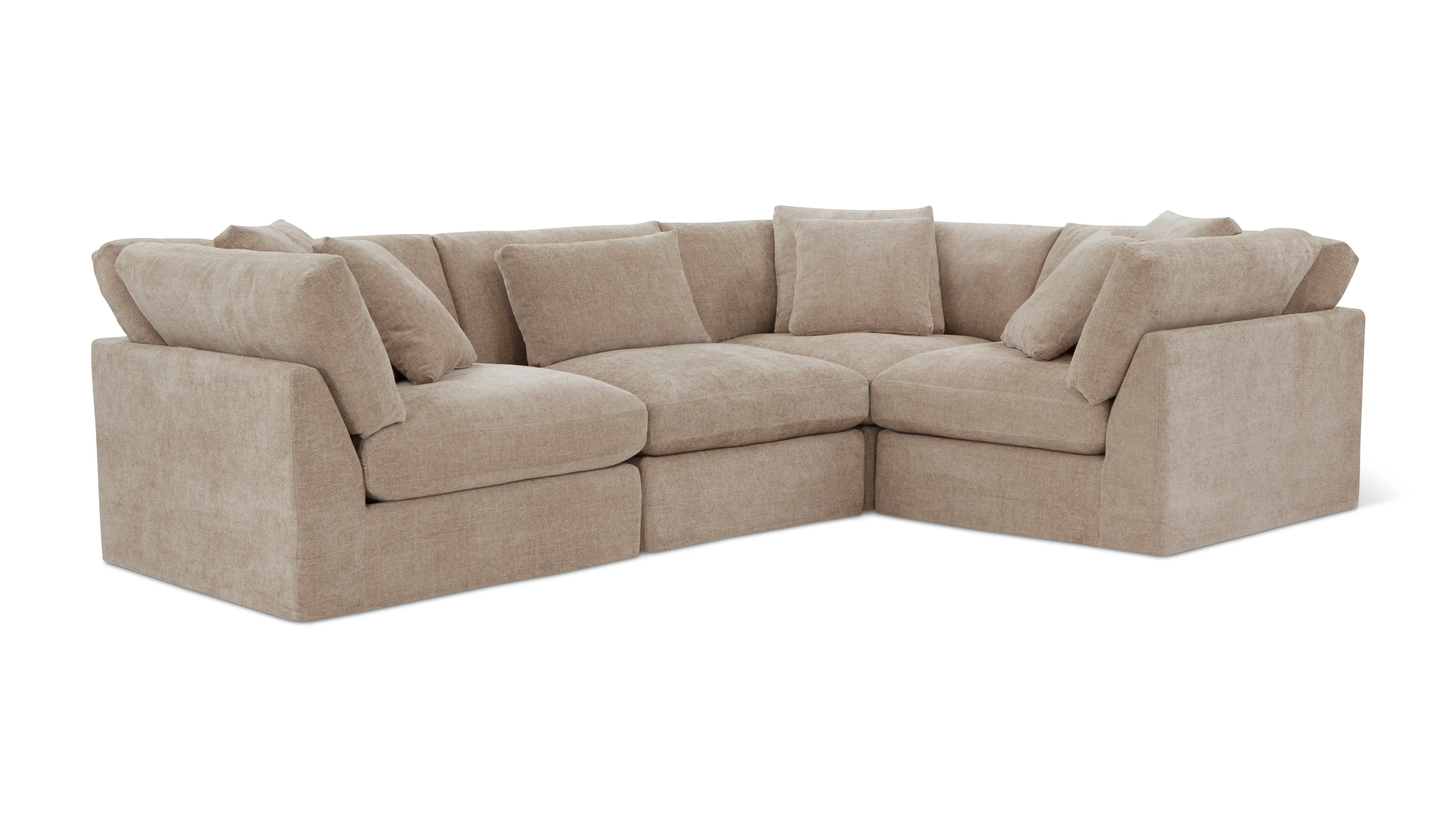 Get Together™ 4-Piece Modular Sectional Closed, Large, Champagne