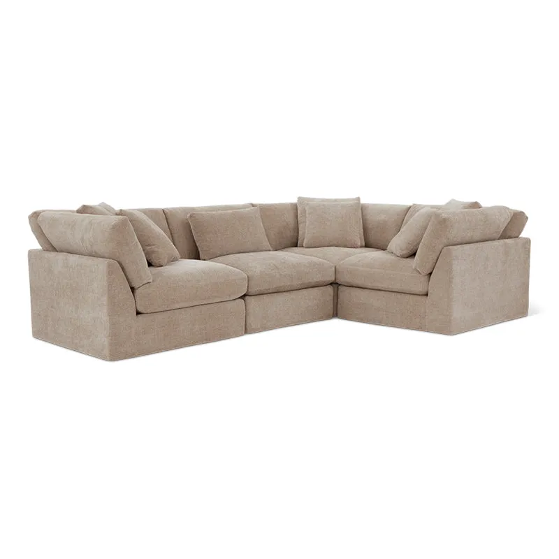 Get Together™ 4-Piece Modular Sectional Closed, Large, Champagne