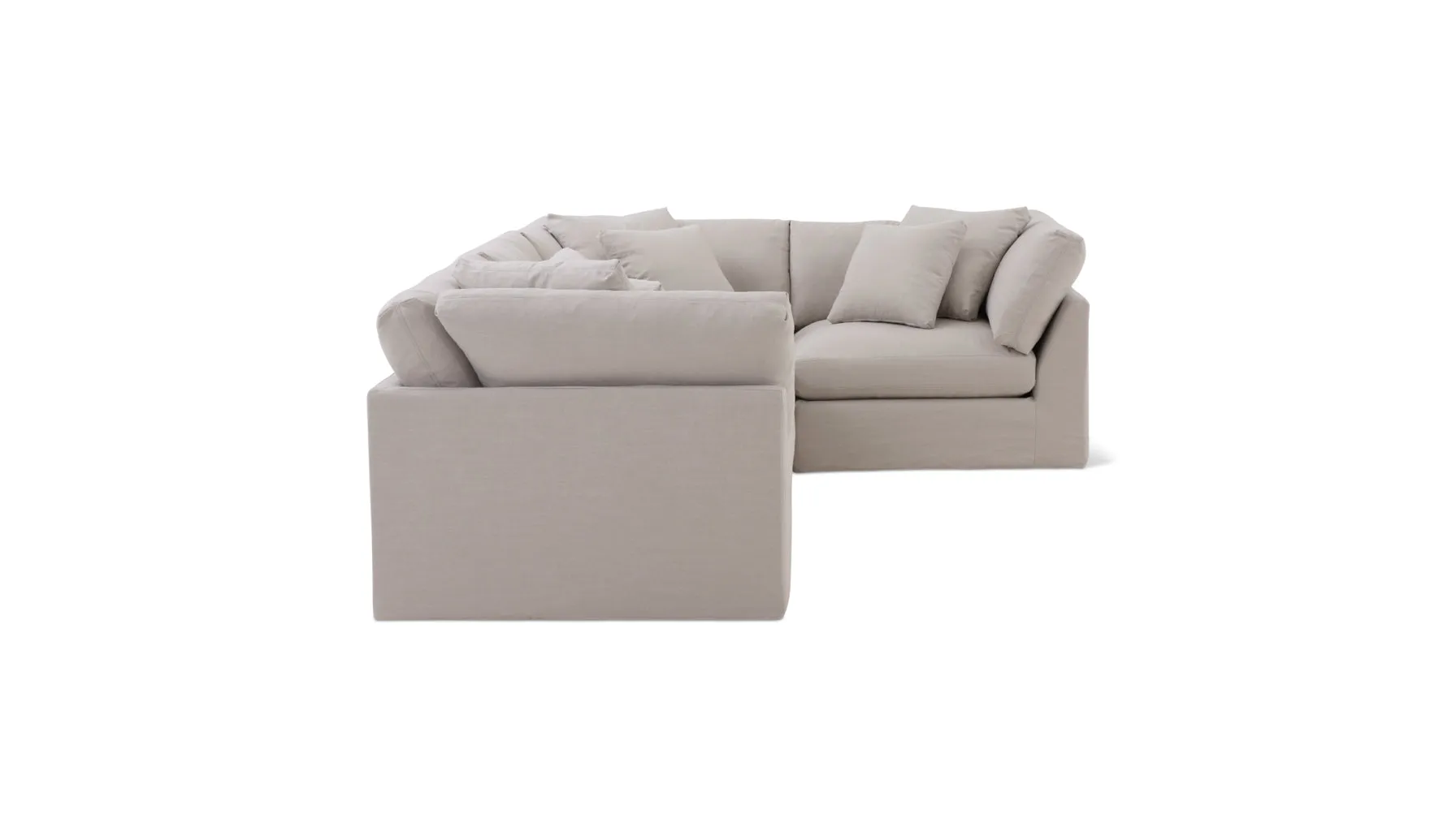 Get Together™ 4-Piece Modular Sectional Closed, Large, Clay