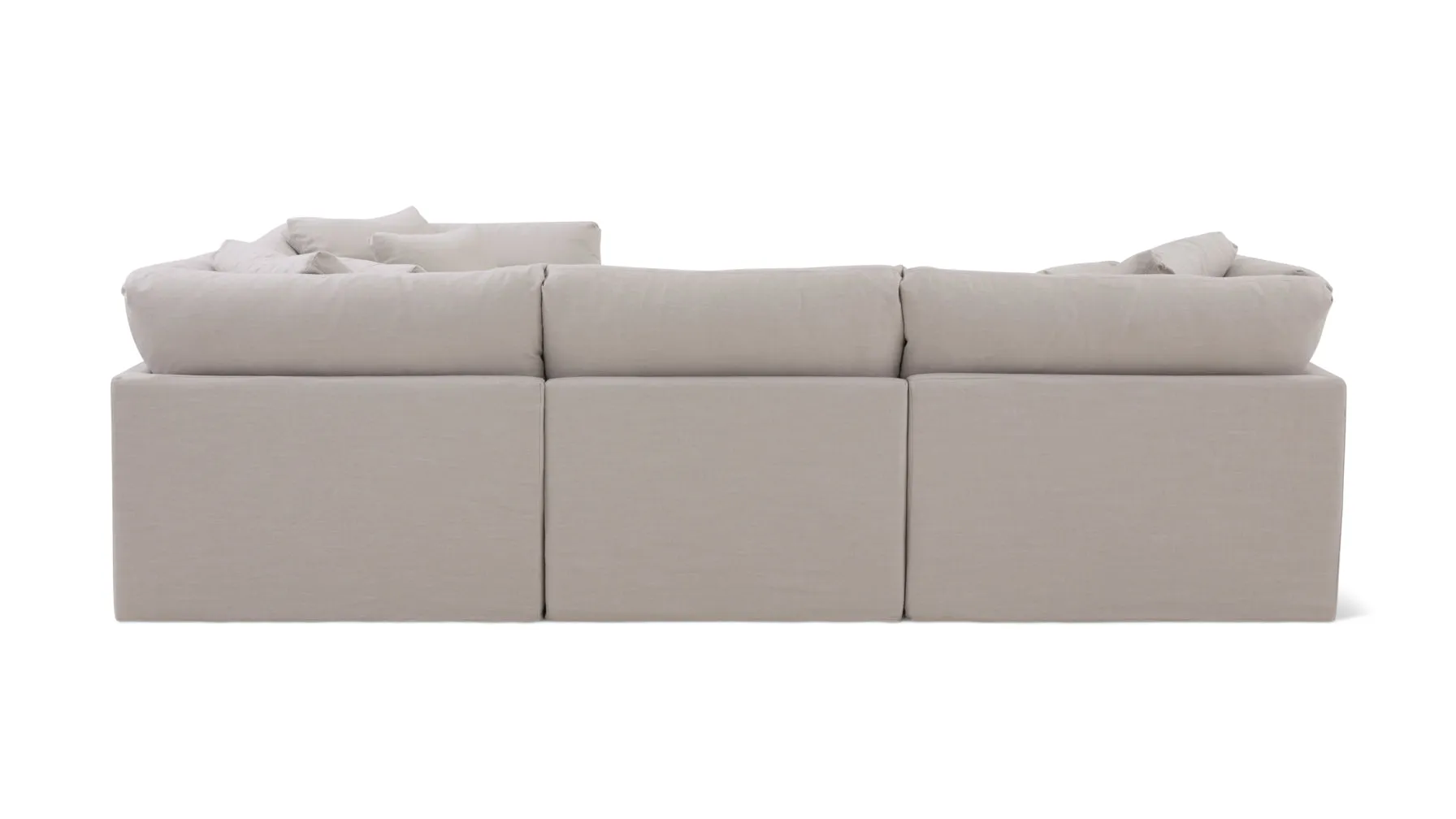 Get Together™ 4-Piece Modular Sectional Closed, Large, Clay