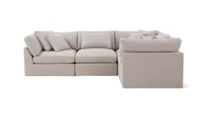 Get Together™ 4-Piece Modular Sectional Closed, Large, Clay