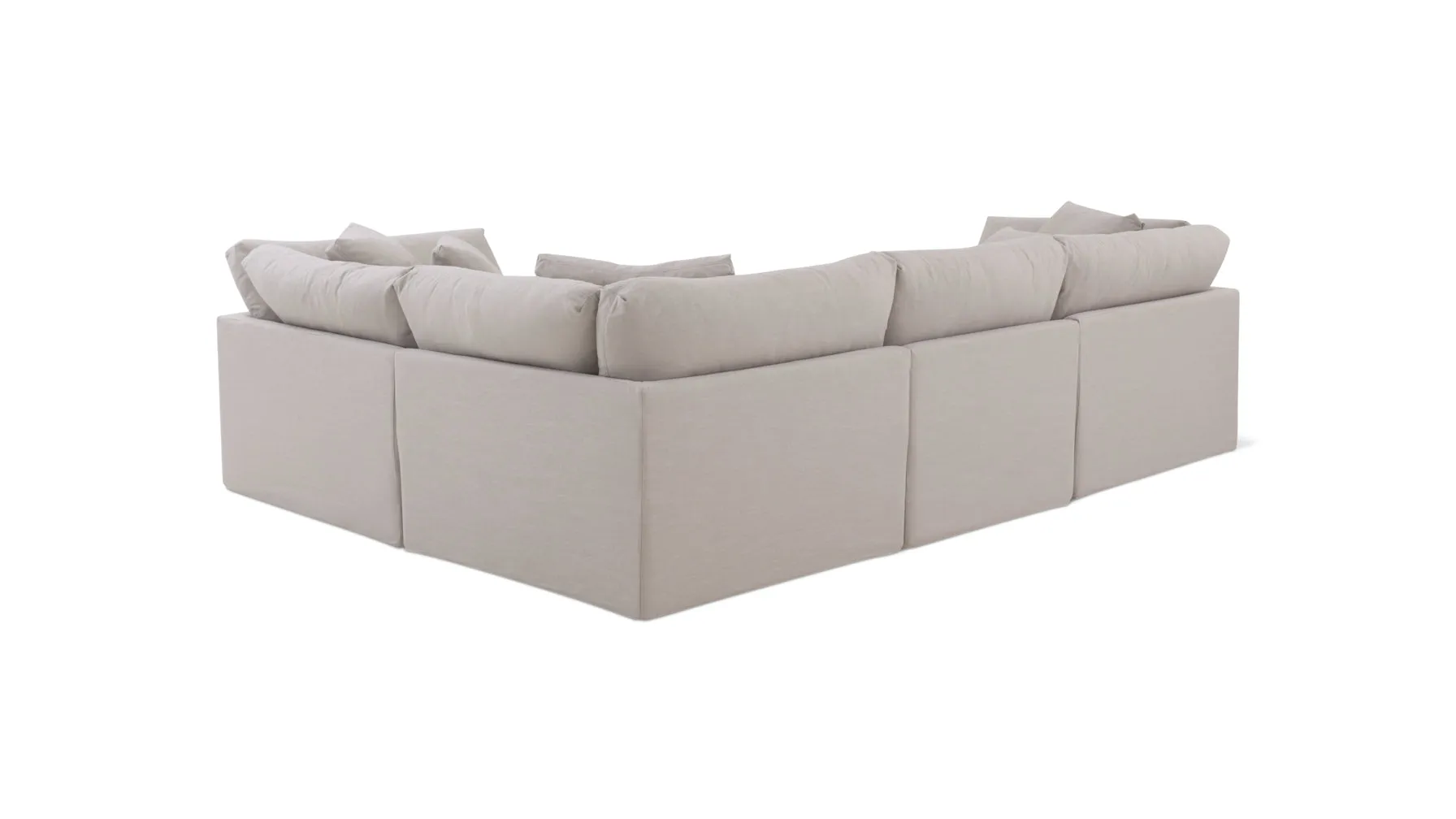 Get Together™ 4-Piece Modular Sectional Closed, Large, Clay