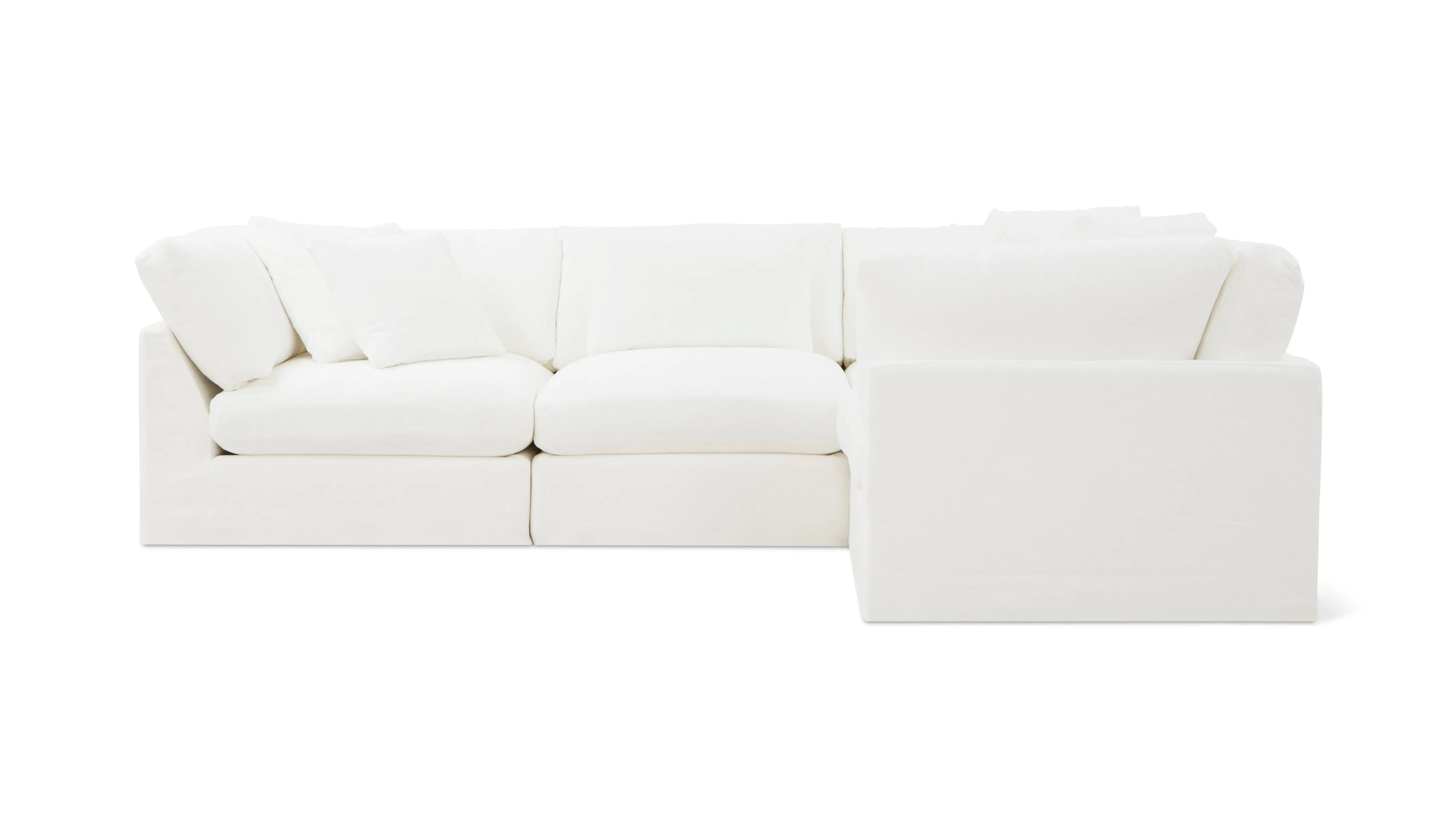 Get Together™ 4-Piece Modular Sectional Closed, Large, Sea Salt