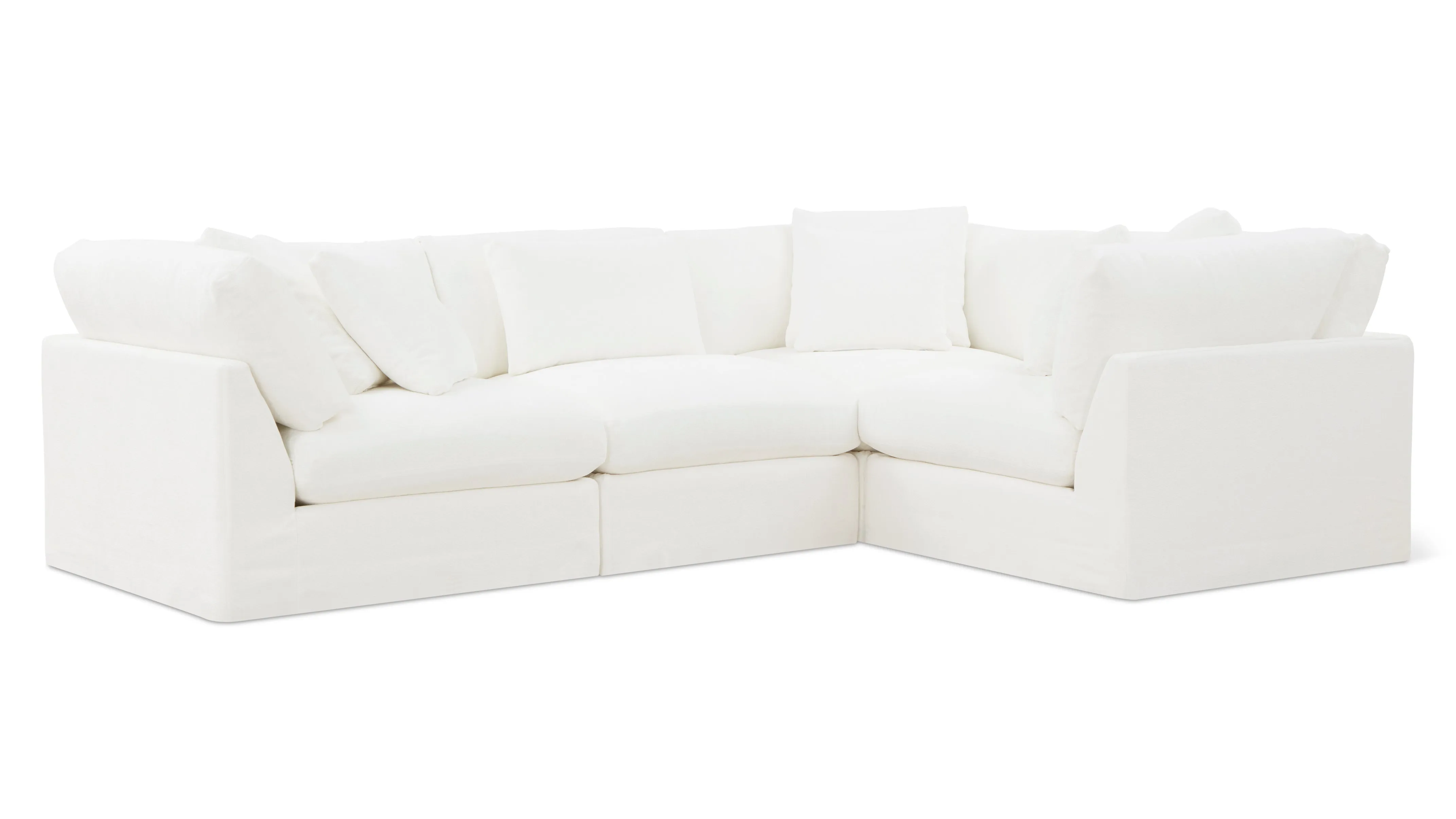 Get Together™ 4-Piece Modular Sectional Closed, Large, Sea Salt