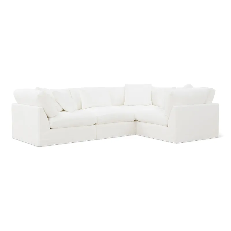 Get Together™ 4-Piece Modular Sectional Closed, Large, Sea Salt