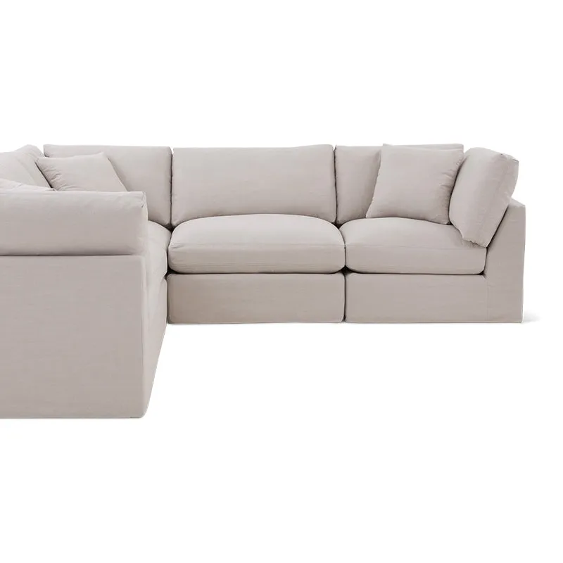 Get Together™ 5-Piece Modular Sectional Closed, Standard, Clay