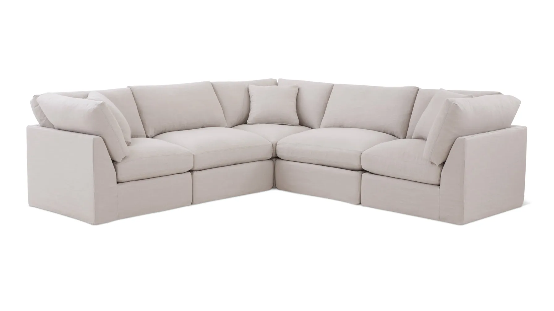 Get Together™ 5-Piece Modular Sectional Closed, Standard, Clay