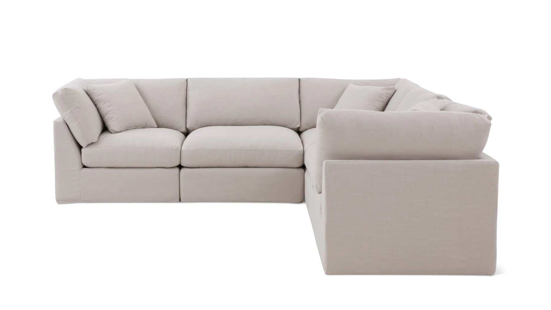 Get Together™ 5-Piece Modular Sectional Closed, Standard, Clay