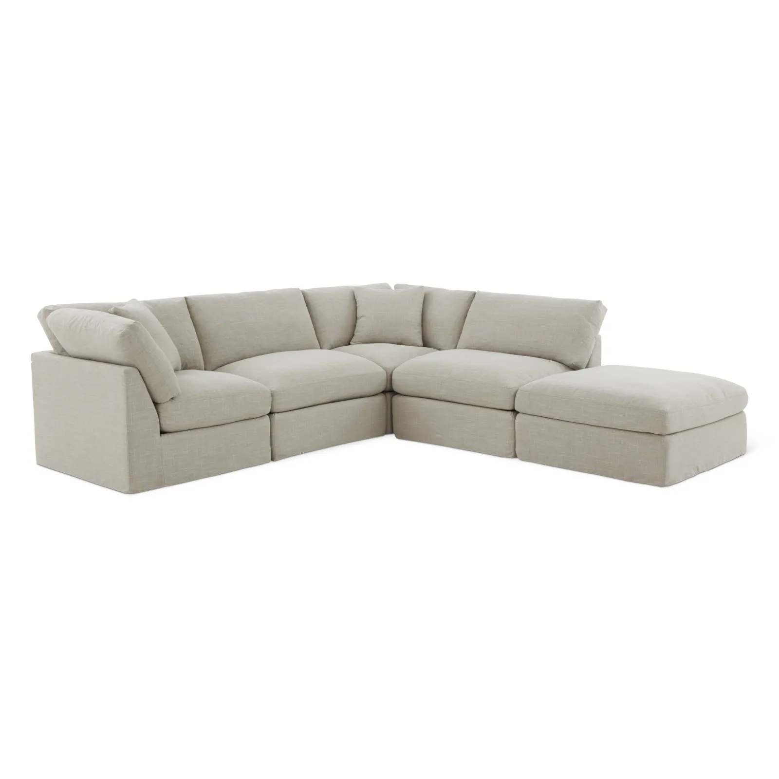 Get Together™ 5-Piece Modular Sectional, Standard, Light Pebble