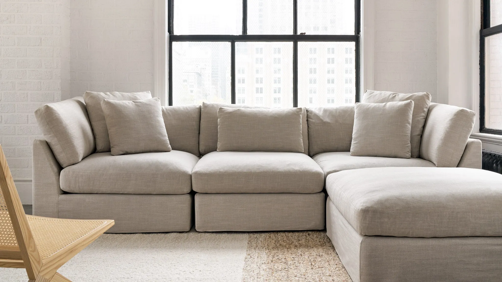 Get Together™ 5-Piece Modular Sectional, Standard, Light Pebble