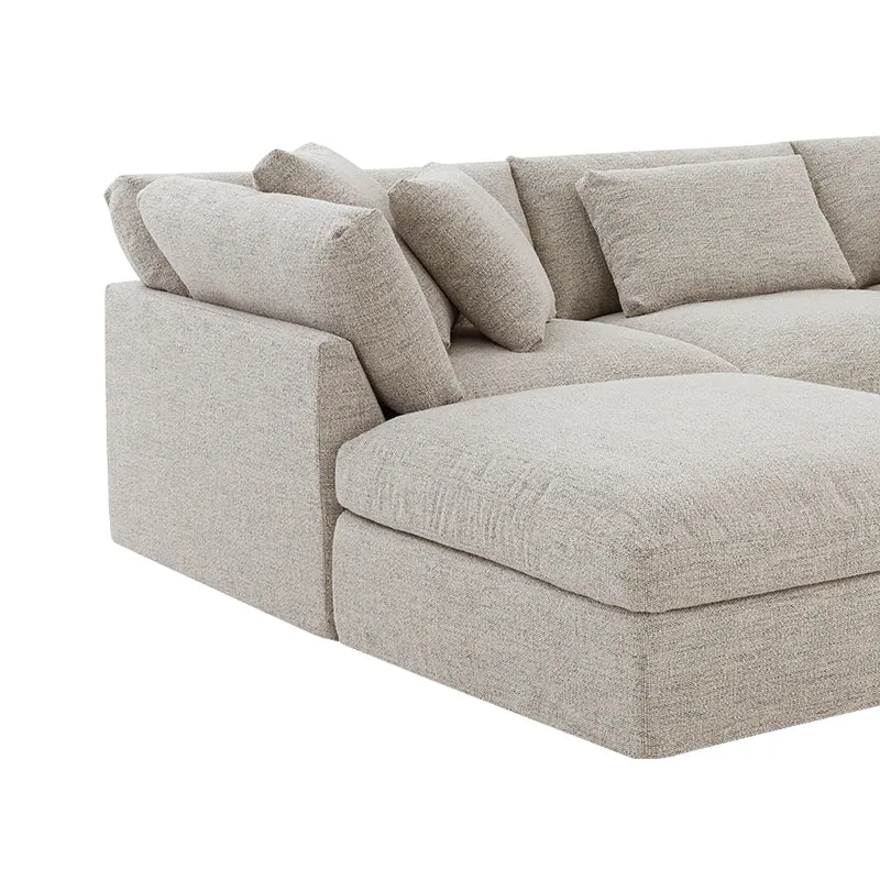 Get Together™ 5-Piece Modular U-Shaped Sectional, Large, Oatmeal