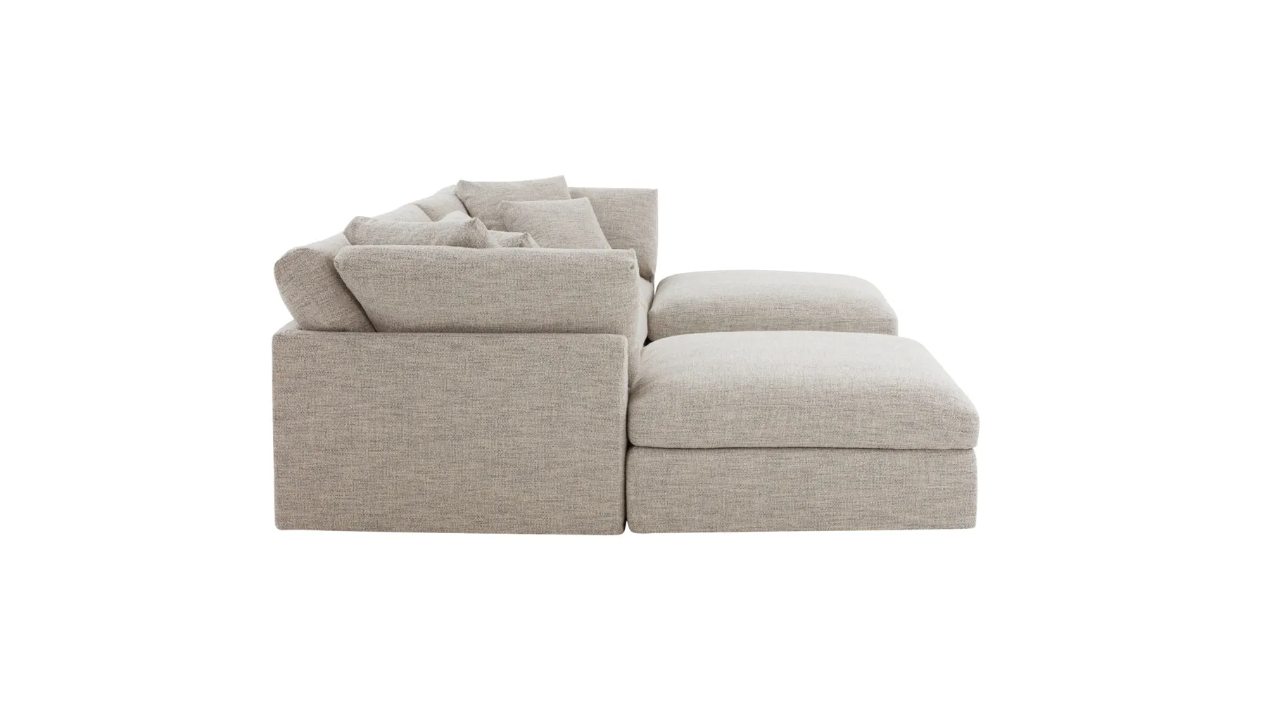 Get Together™ 5-Piece Modular U-Shaped Sectional, Large, Oatmeal