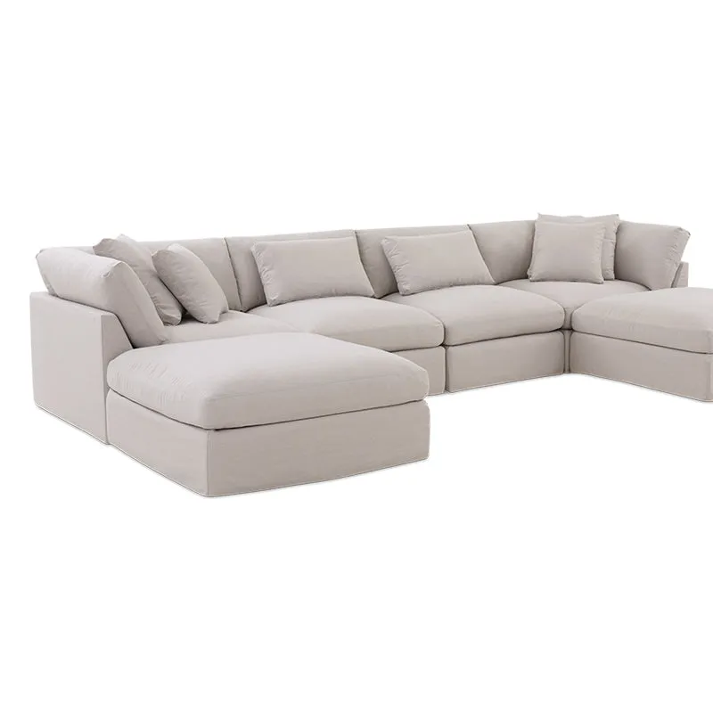 Get Together™ 6-Piece Modular U-Shaped Sectional, Large, Clay