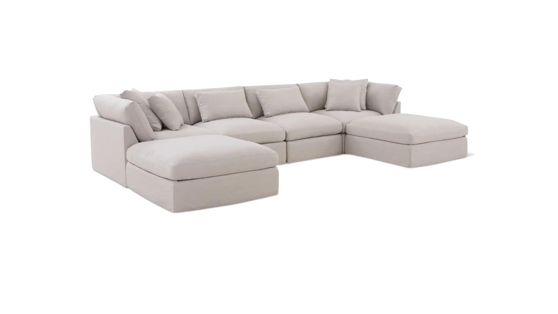 Get Together™ 6-Piece Modular U-Shaped Sectional, Large, Clay