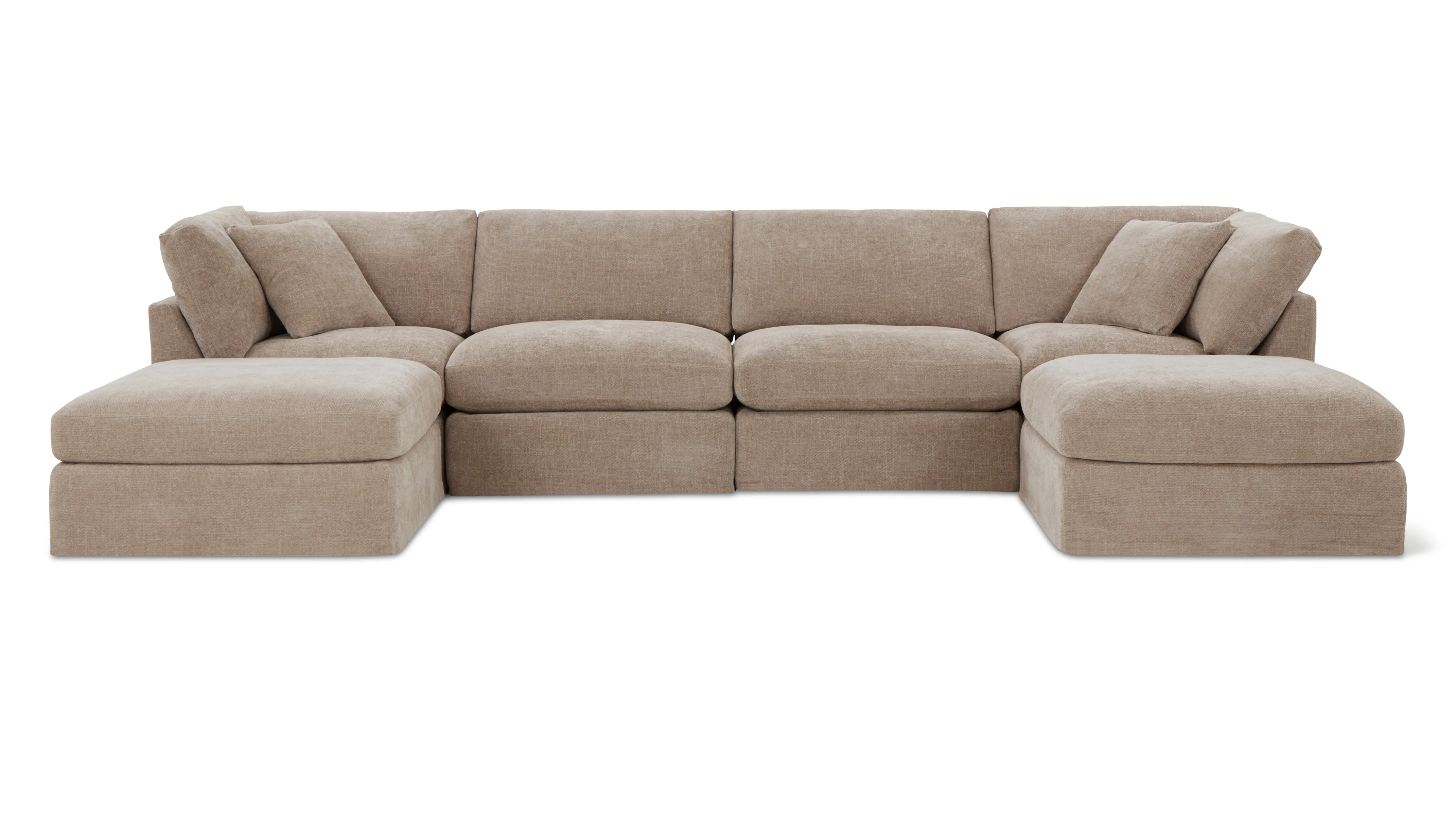 Get Together™ 6-Piece Modular U-Shaped Sectional, Standard, Champagne