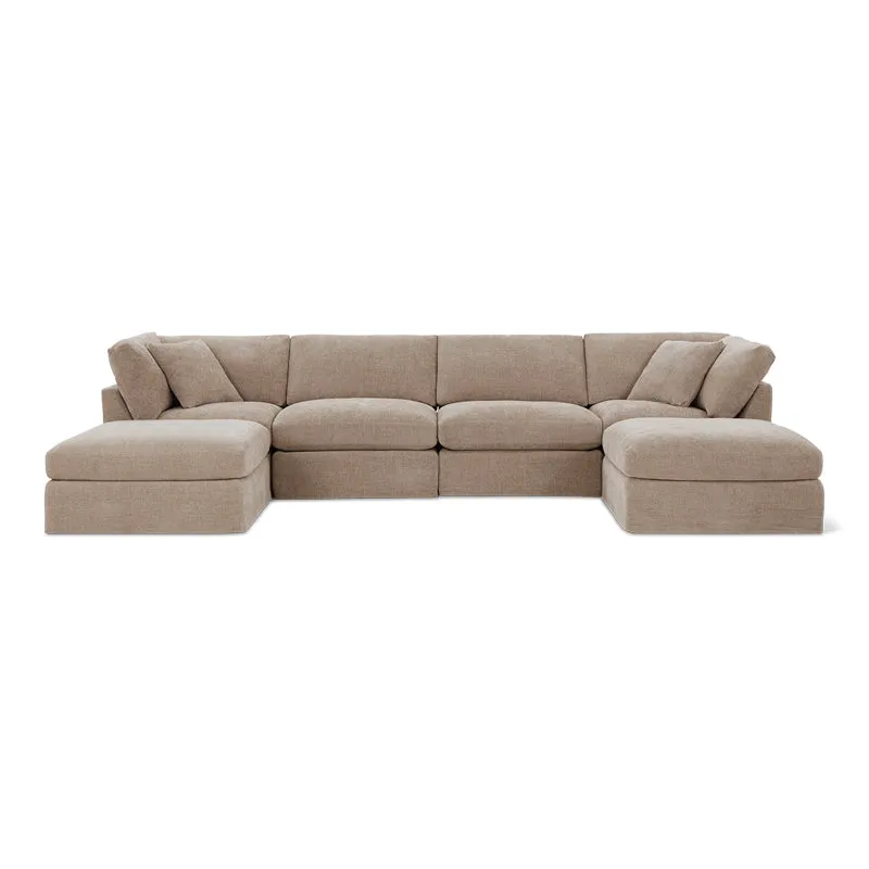 Get Together™ 6-Piece Modular U-Shaped Sectional, Standard, Champagne