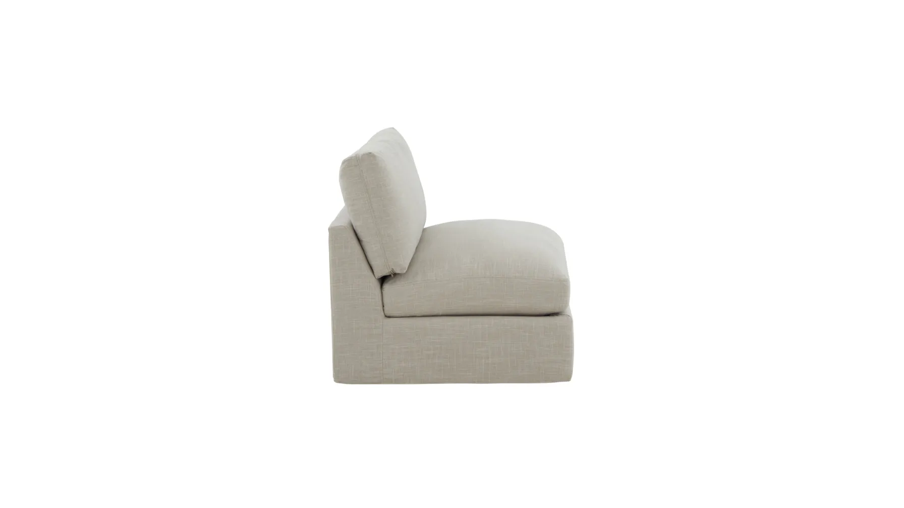 Get Together™ Armless Chair, Standard, Light Pebble