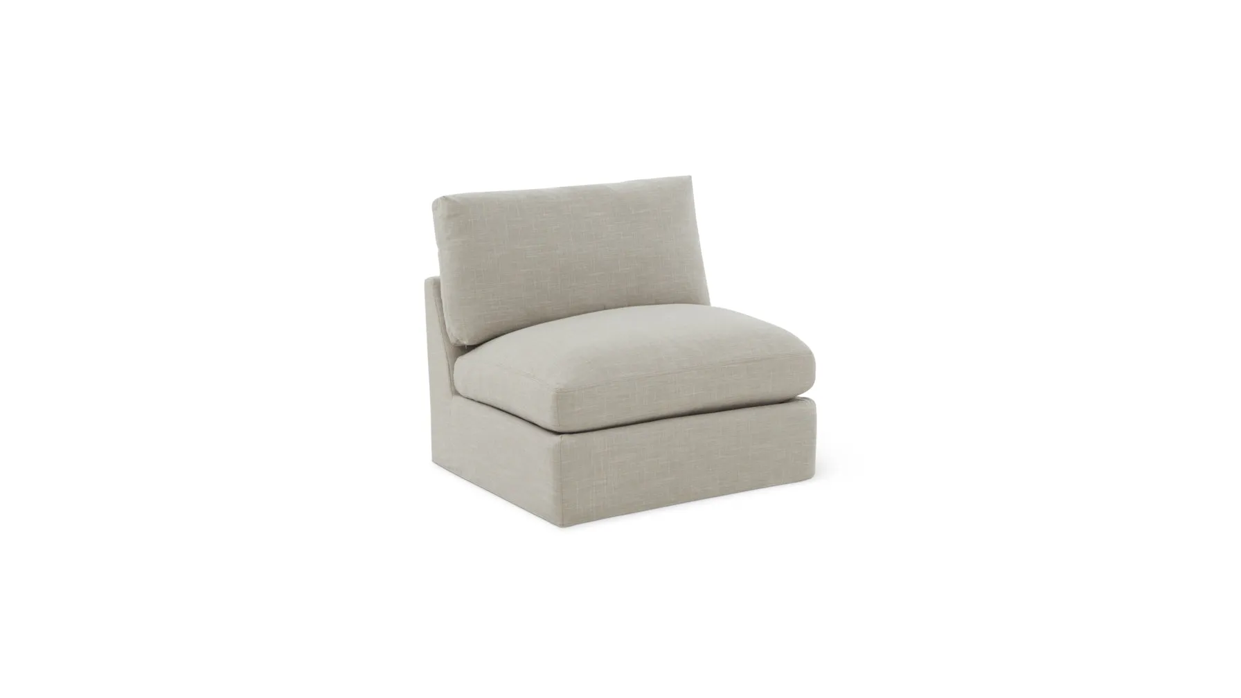 Get Together™ Armless Chair, Standard, Light Pebble