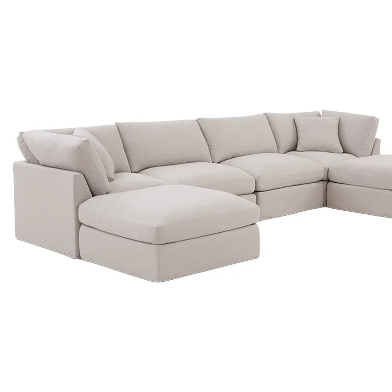 Get Together™ 6-Piece Modular U-Shaped Sectional, Standard, Clay