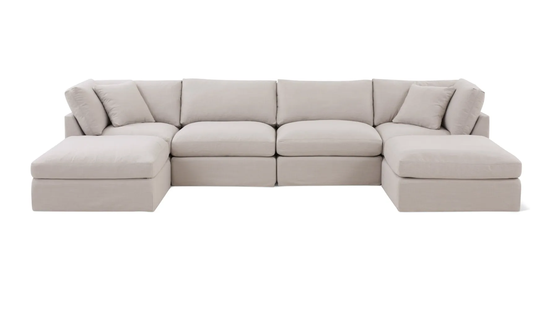 Get Together™ 6-Piece Modular U-Shaped Sectional, Standard, Clay